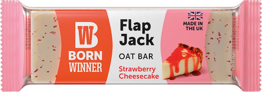 BORN WINNER FLAPJACK BARS STRAWBERRY CHEESECAKE 100GR (12BUC/CUT) 5060961650695