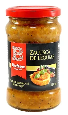 BUFTEA ZACUSCA LEGUME 300GR (6BUC/BAX) 5941897801651