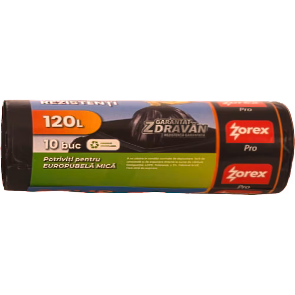 ZOREX Saci negri 120L 10/rola 5940733757046
