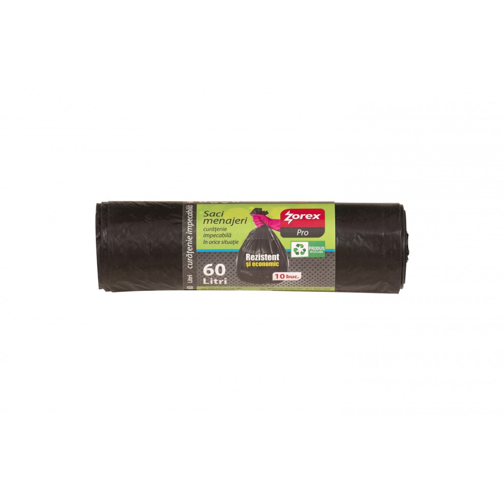 ZOREX Pro Saci negri 60L 10/rola 6422465005460